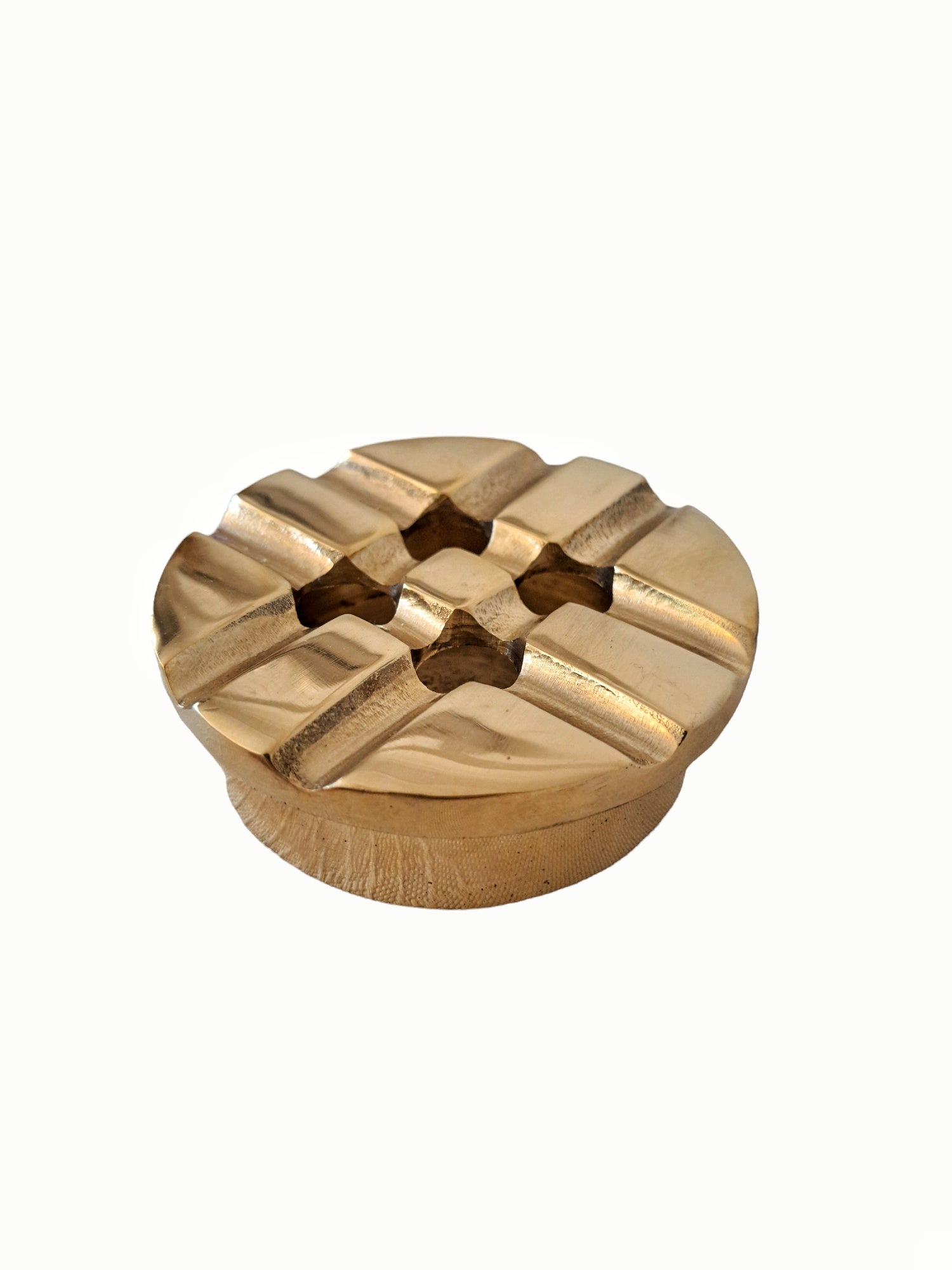 Cast Brass Elegant Ashtray