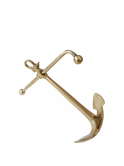 Solid Brass Decorative Boat Anchor – Nautical Home & Office Decor