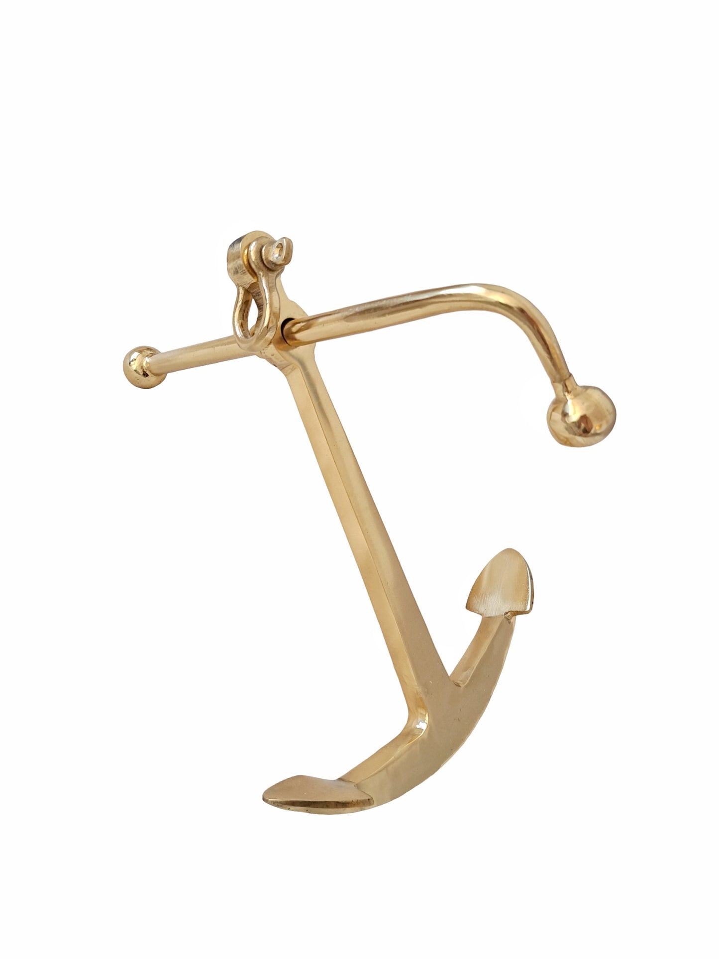 Solid Brass Decorative Boat Anchor – Nautical Home & Office Decor