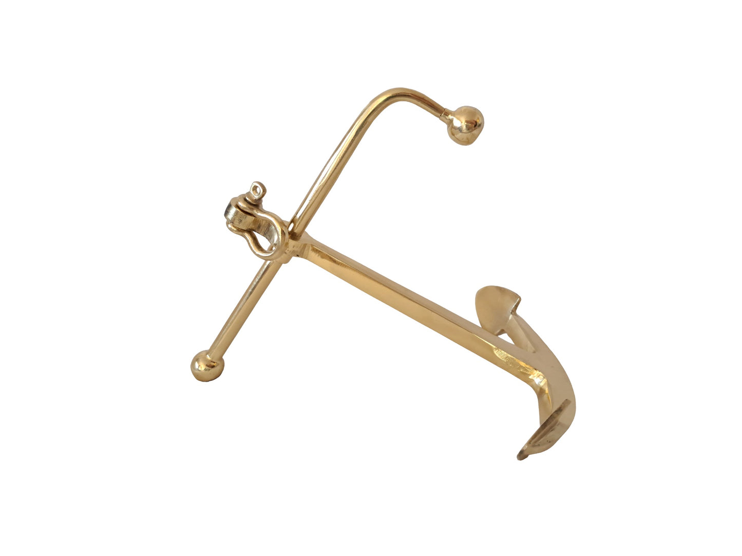 Solid Brass Decorative Boat Anchor – Nautical Home & Office Decor