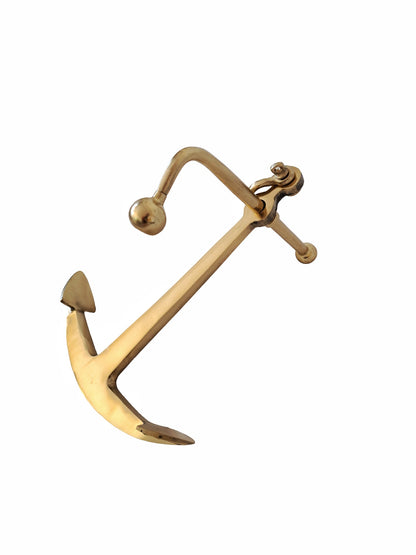 Solid Brass Decorative Boat Anchor – Nautical Home & Office Decor