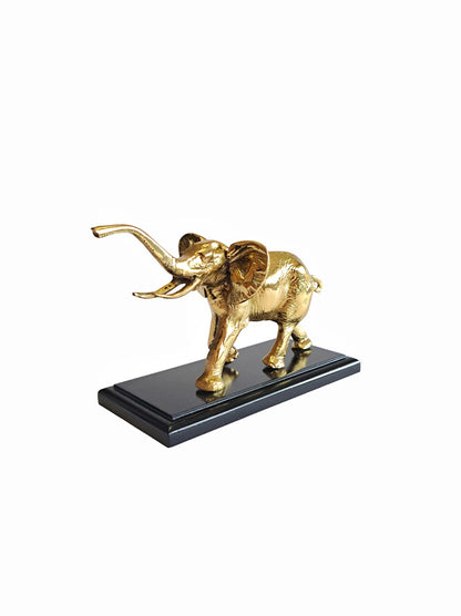 Handcrafted Brass Elephant Statue | Bronze & Gold Finishes