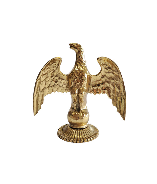 16cm Handcrafted Solid Brass Eagle Statue – Elegant Home & Office Decor