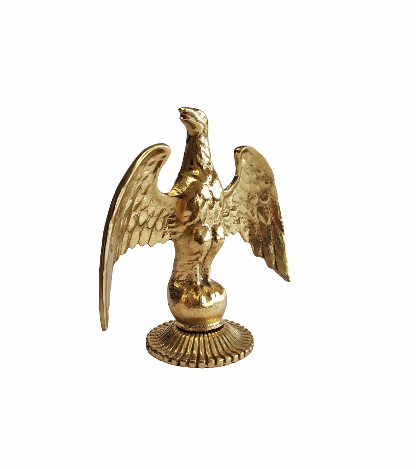 16cm Handcrafted Solid Brass Eagle Statue – Elegant Home & Office Decor