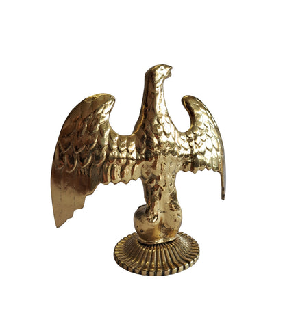 16cm Handcrafted Solid Brass Eagle Statue – Elegant Home & Office Decor