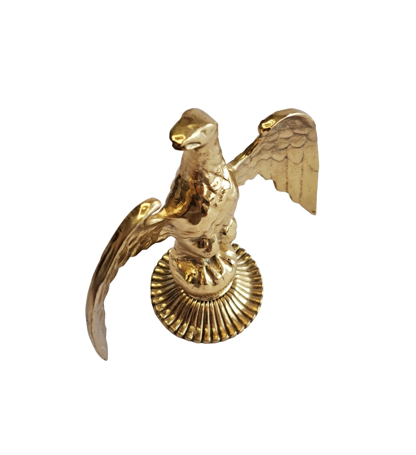 16cm Handcrafted Solid Brass Eagle Statue – Elegant Home & Office Decor