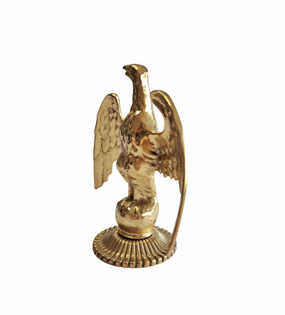 16cm Handcrafted Solid Brass Eagle Statue – Elegant Home & Office Decor