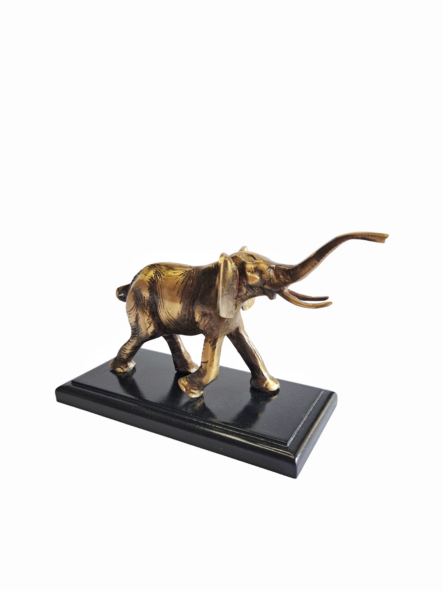 Handcrafted Brass Elephant Statue | Bronze & Gold Finishes