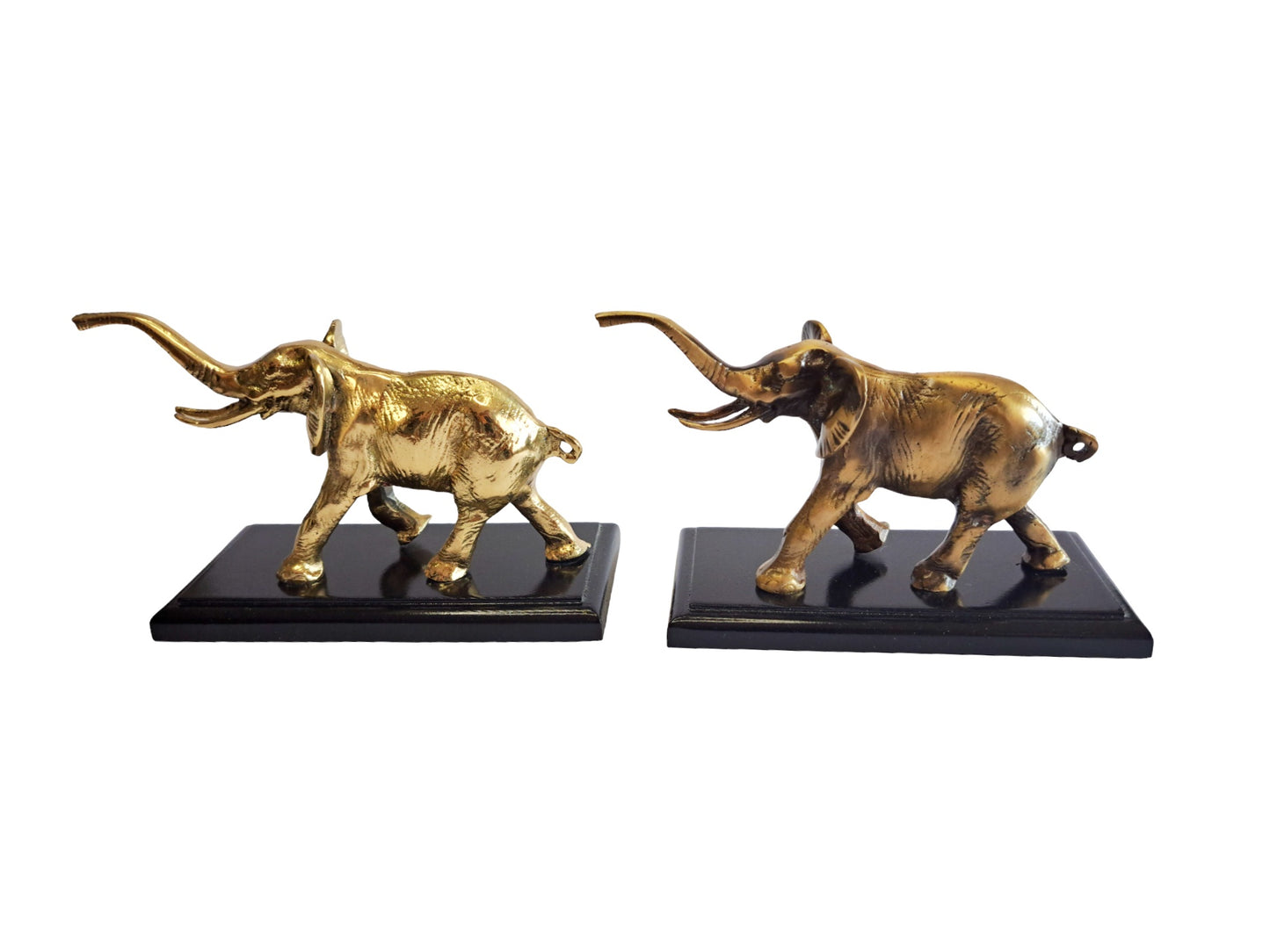 Handcrafted Brass Elephant Statue | Bronze & Gold Finishes