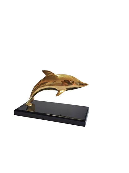 Vintage Brass Dolphin Figurine – Symbol of Harmony & Protection