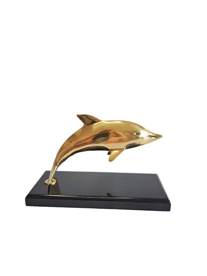 Vintage Brass Dolphin Figurine – Symbol of Harmony & Protection