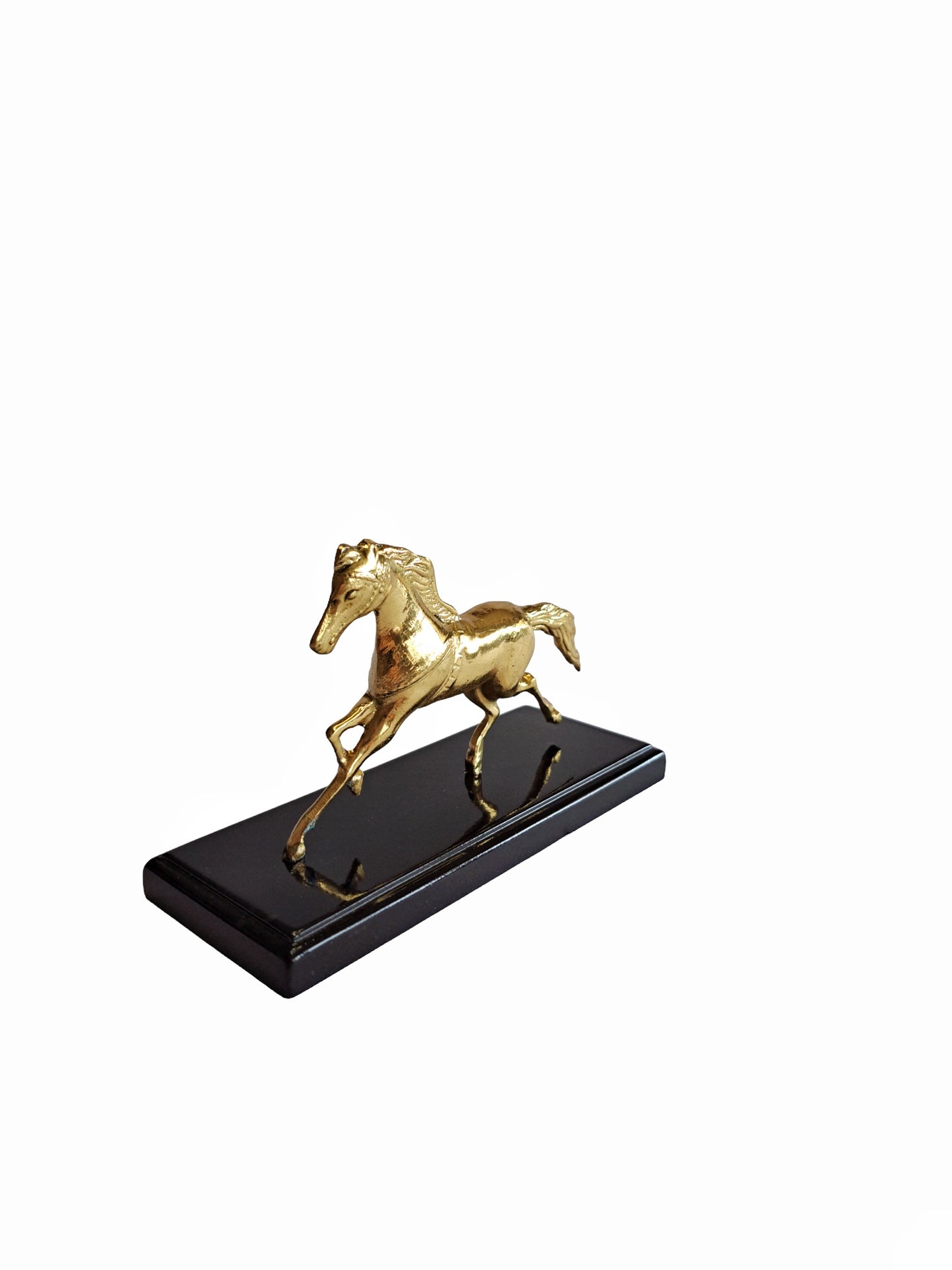 Handcrafted Brass Running Horse Figurine – Vintage Home Decor