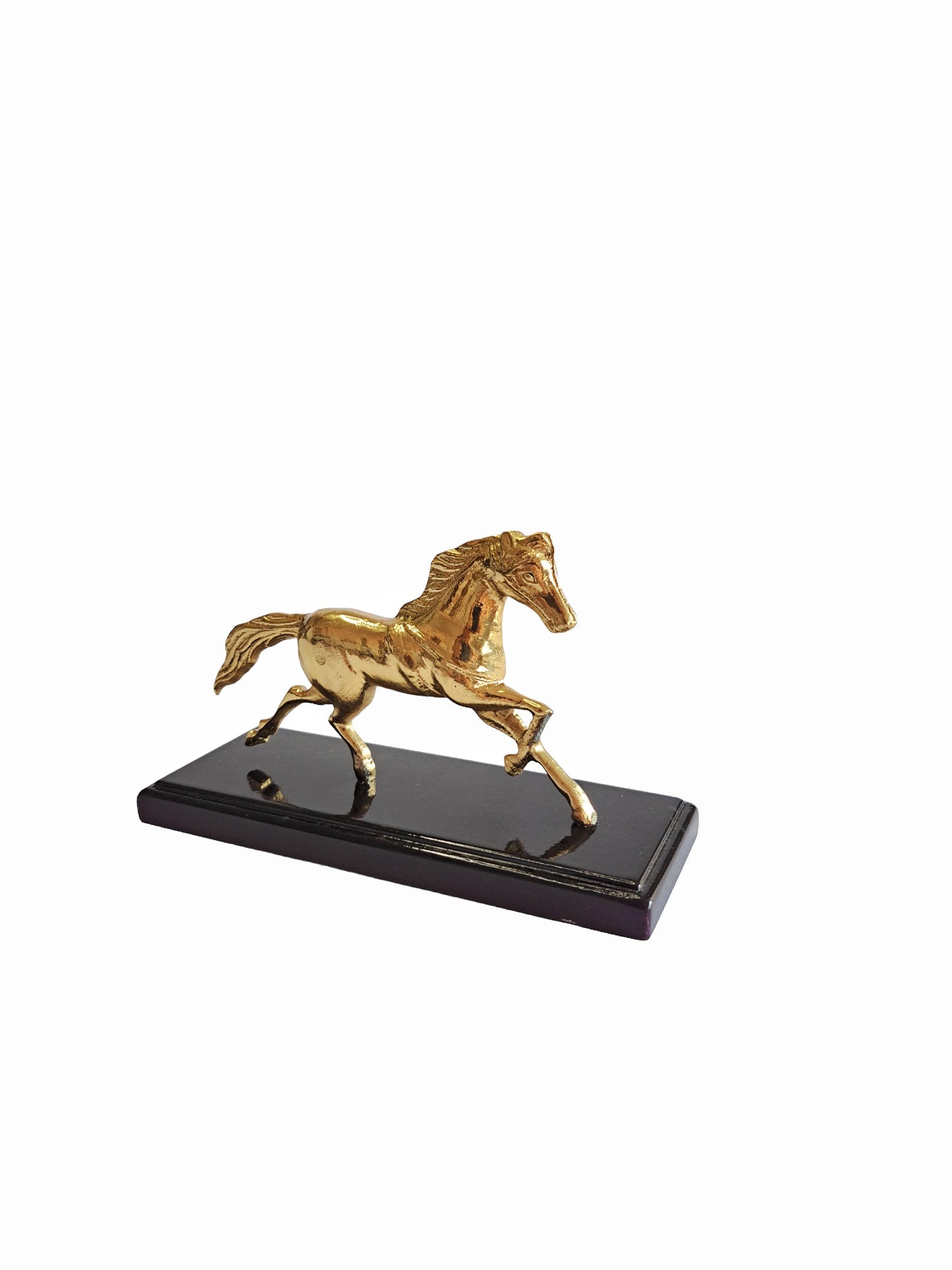 Handcrafted Brass Running Horse Figurine – Vintage Home Decor