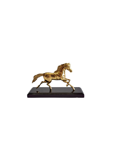 Handcrafted Brass Running Horse Figurine – Vintage Home Decor