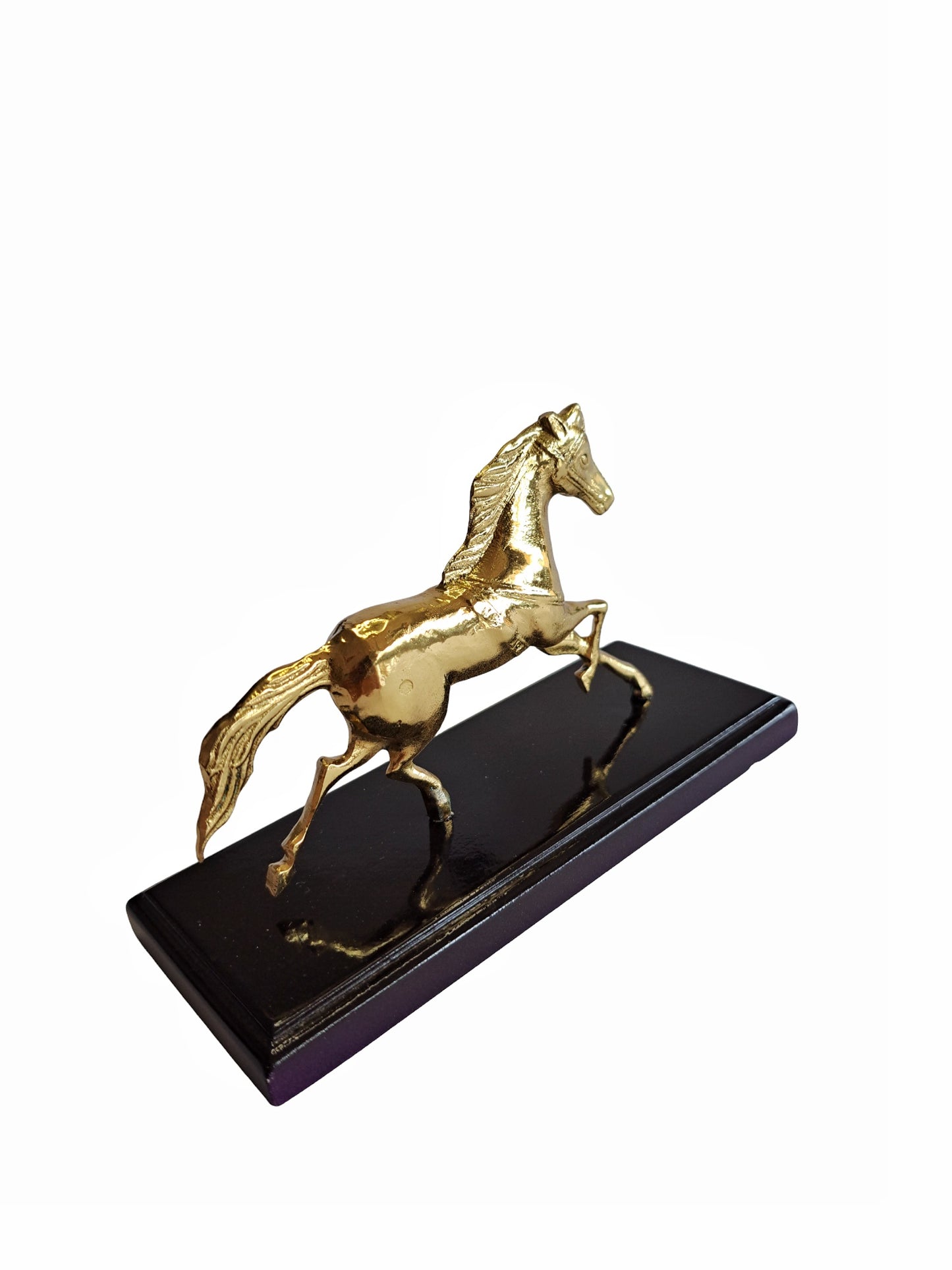 Handcrafted Brass Running Horse Figurine – Vintage Home Decor