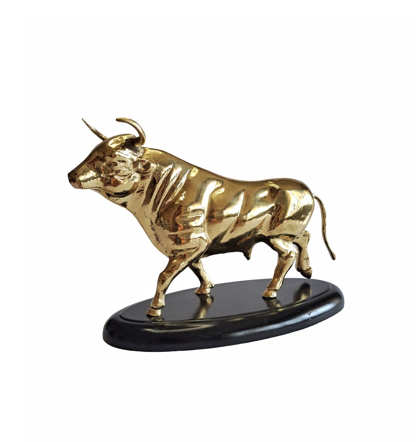 Big Size Brass Bull Statue – Handcrafted Solid Brass Decor