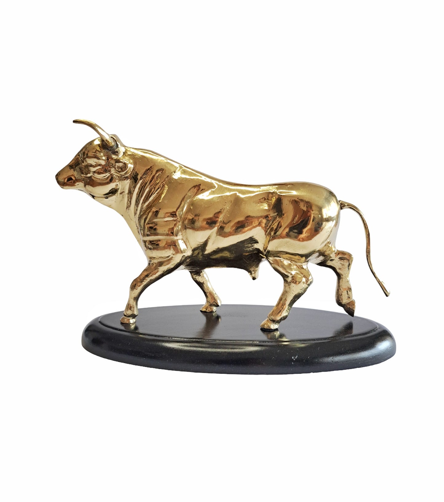 Big Size Brass Bull Statue – Handcrafted Solid Brass Decor