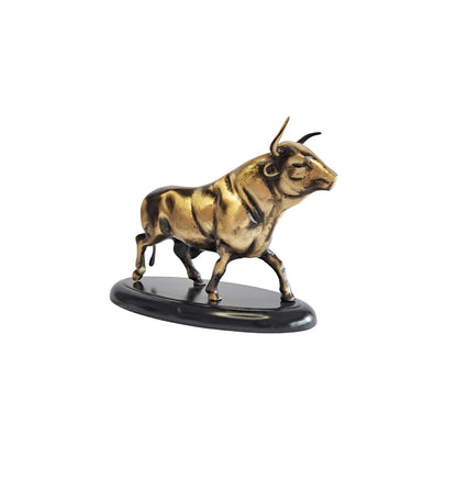 Big Size Brass Bull Statue – Handcrafted Solid Brass Decor