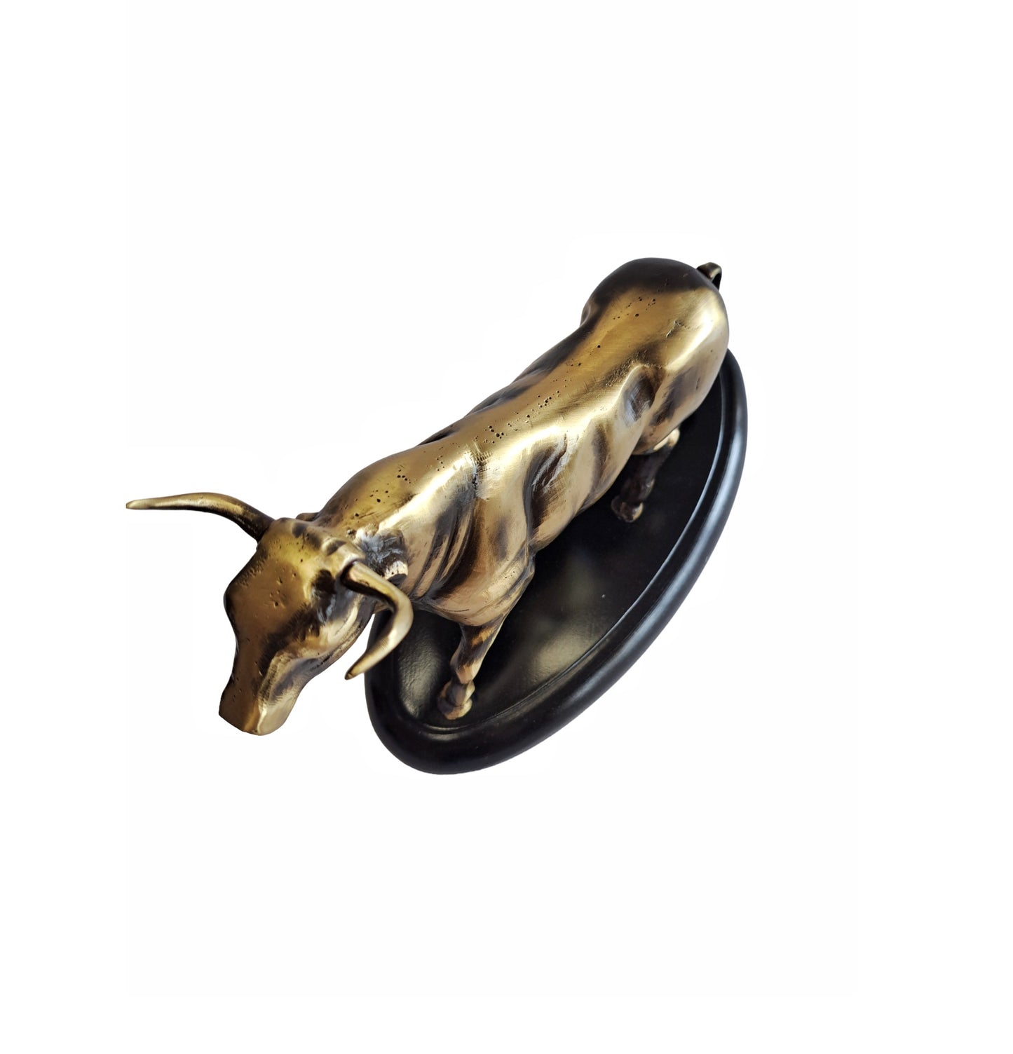 Big Size Brass Bull Statue – Handcrafted Solid Brass Decor