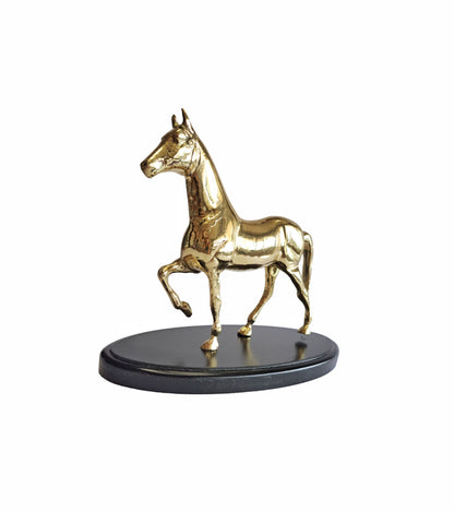 Cast Brass Horse Statue – Handcrafted Home & Office Decor