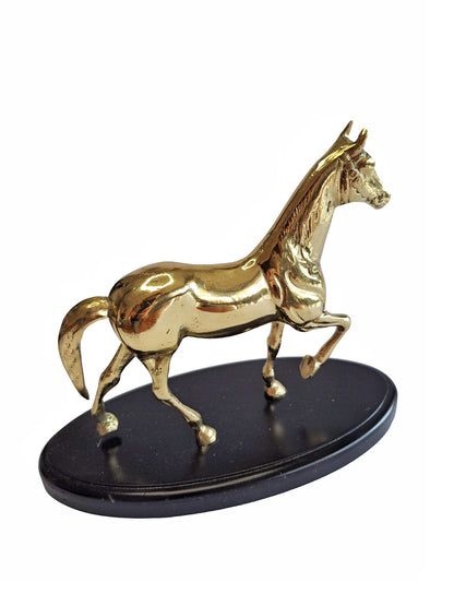 Cast Brass Horse Statue – Handcrafted Home & Office Decor