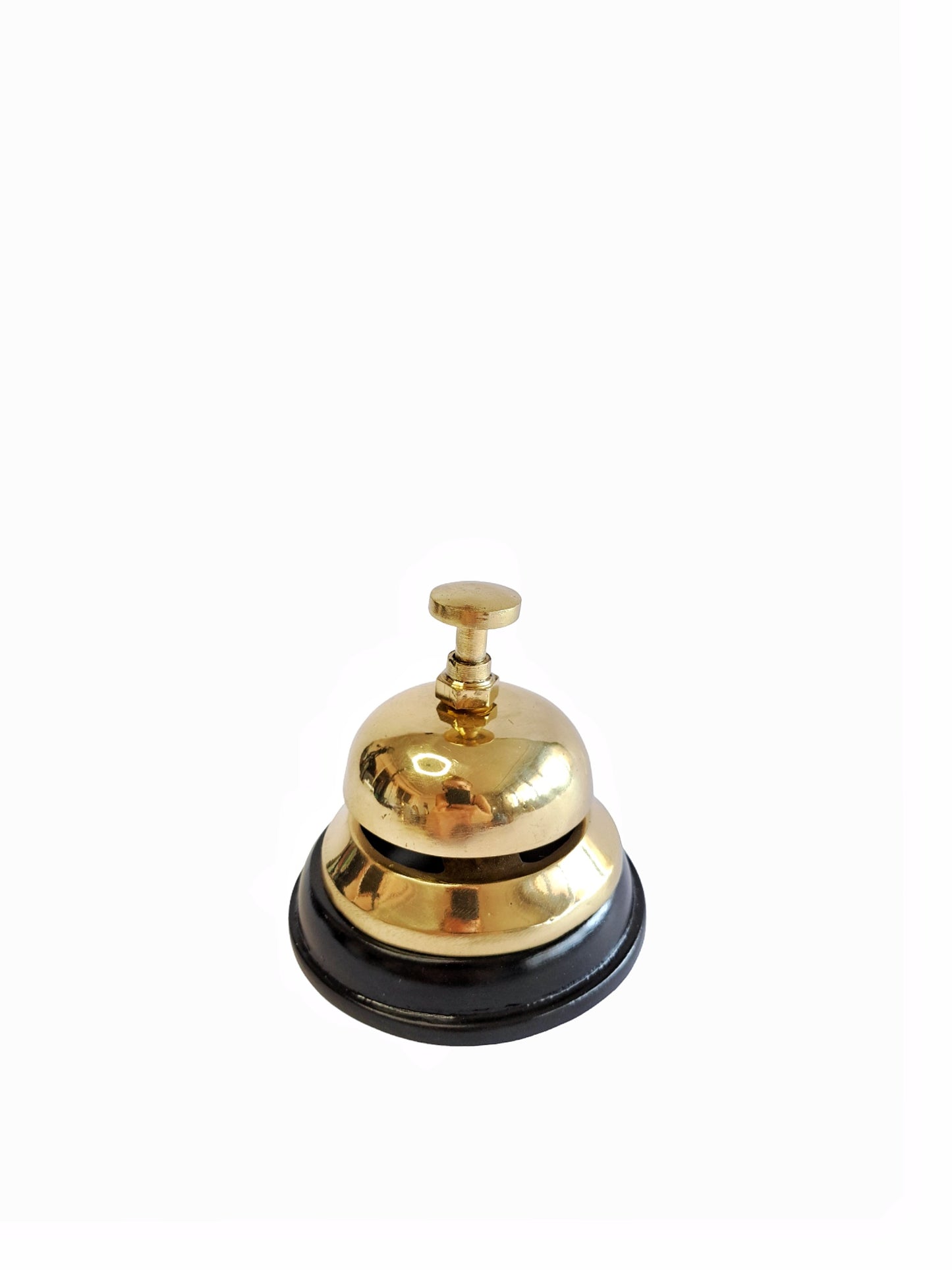 Solid Brass Desk Bell – Classic Vintage Reception Bell, Durable Design