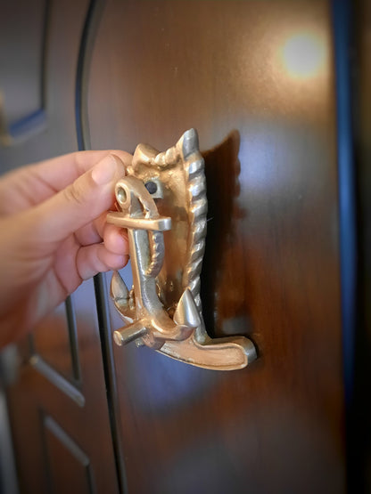 Solid Brass Nautical Anchor Door Knocker