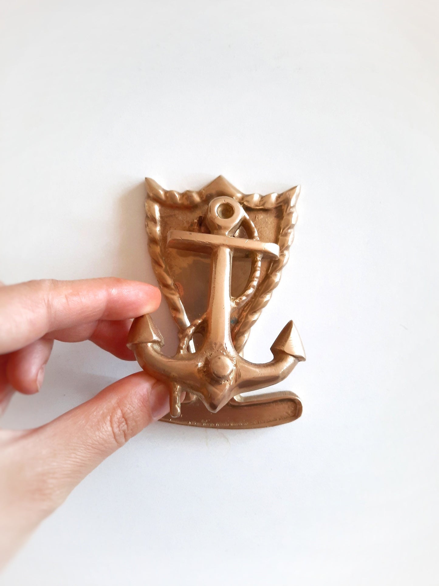 Solid Brass Nautical Anchor Door Knocker