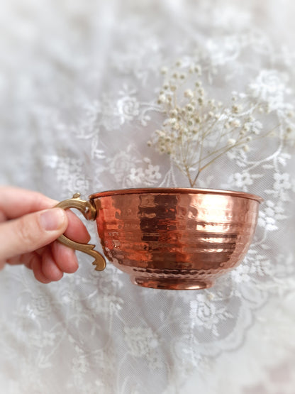 Authentic Ottoman Style Copper Mug - Large Size, Handcrafted Vintage Reproduction