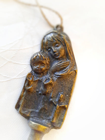 Virgin Mary with Jesus Child Key Chain