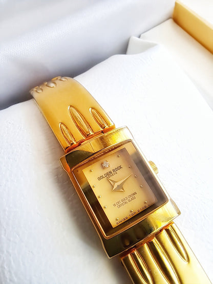 90s Gold Plated Wrist Watch For Woman