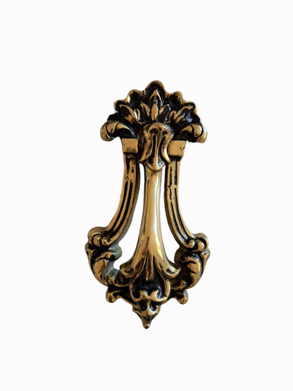 18cm Solid Brass Floral Door Knocker | Front Door Decoration