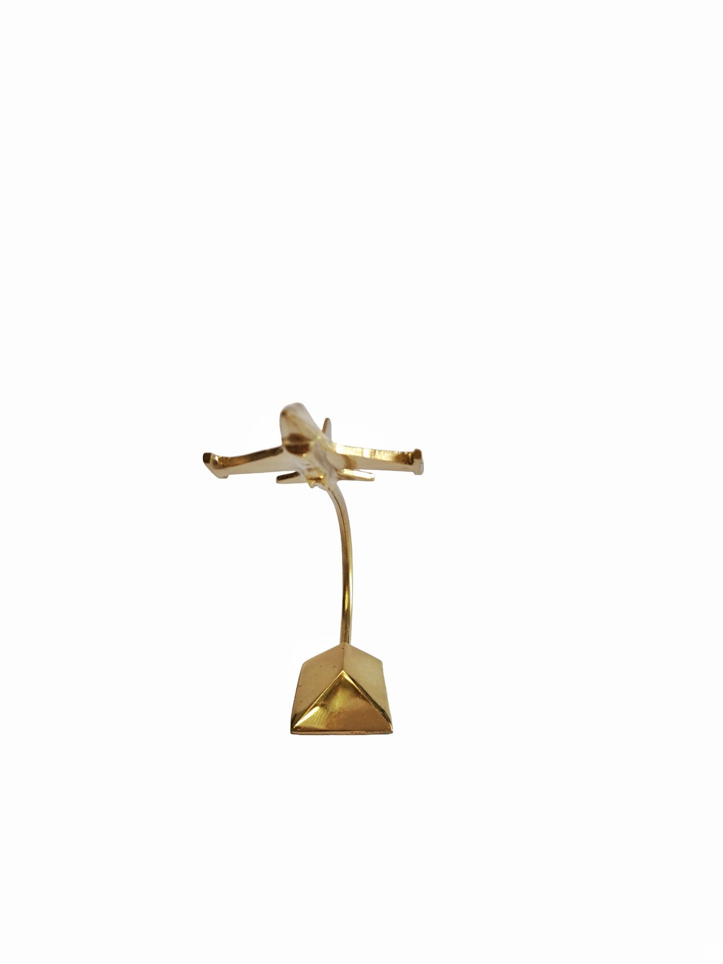 Tabletop Solid Brass F16 Fighting Falcon, Decorative Paper Weight