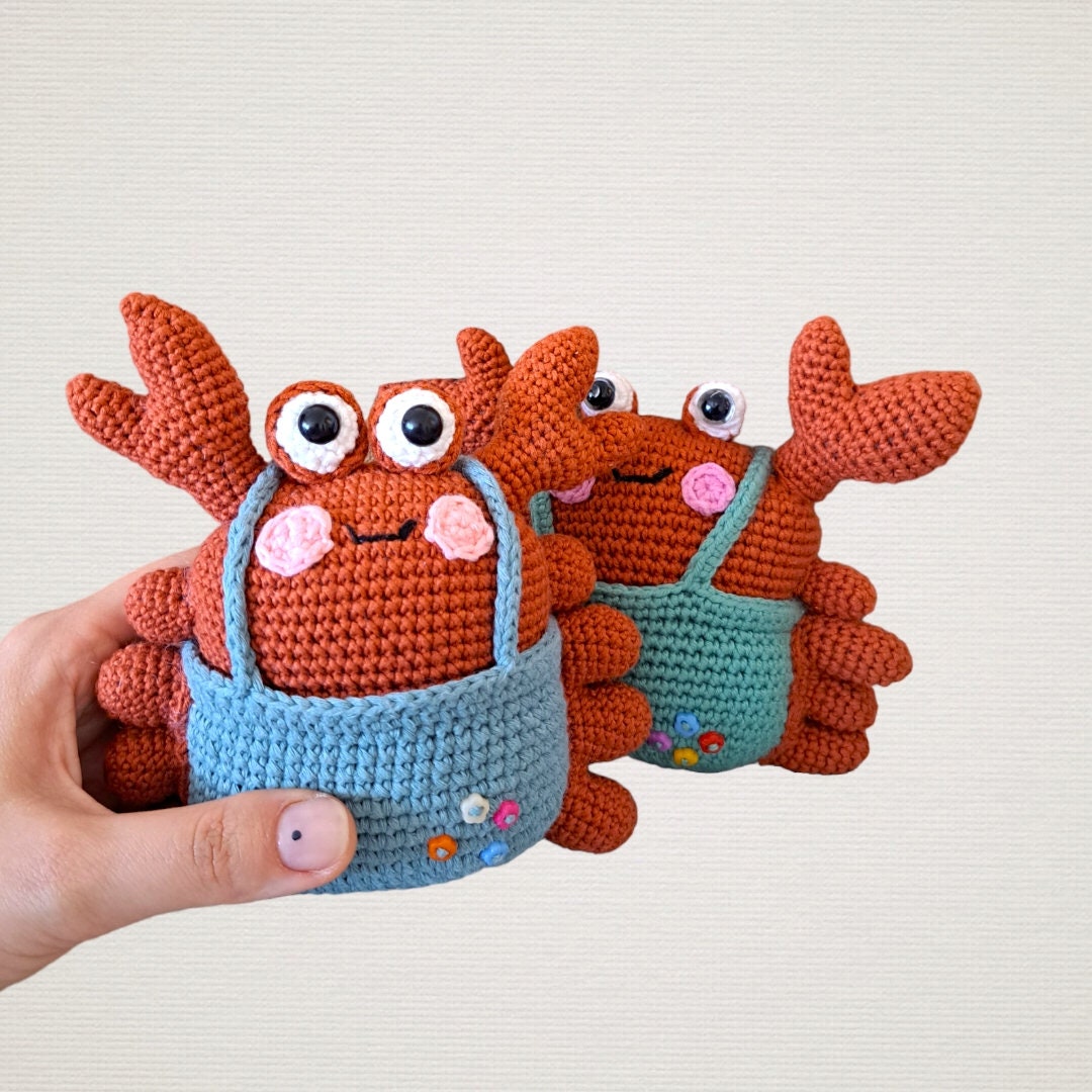 Funny cute crab,baby crab, handmade toy for baby, amigurumi toy, small toy, crab toy for boy and girl, cute, crochet animals,Newborn Gift