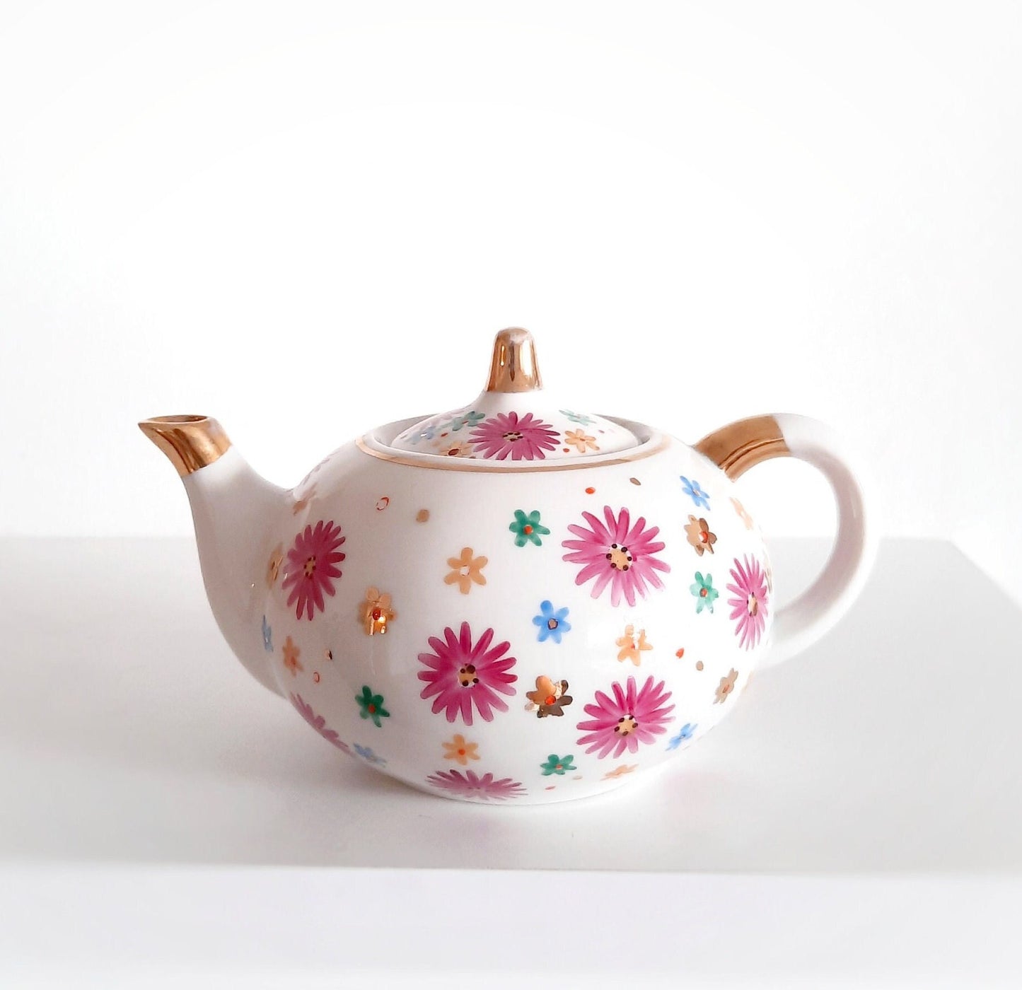 Vintage Soviet Porcelain mini Teapot