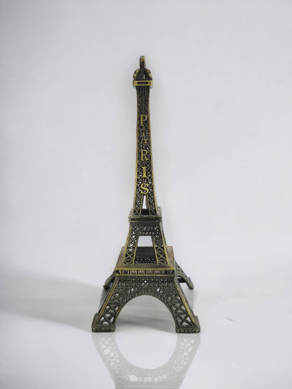 25cm Antique Brass Eiffel Tower – Parisian Landmark Replica