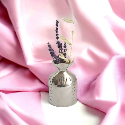 Vintage Vase - Silver Plated Paper Bouquet Shape, 14cm